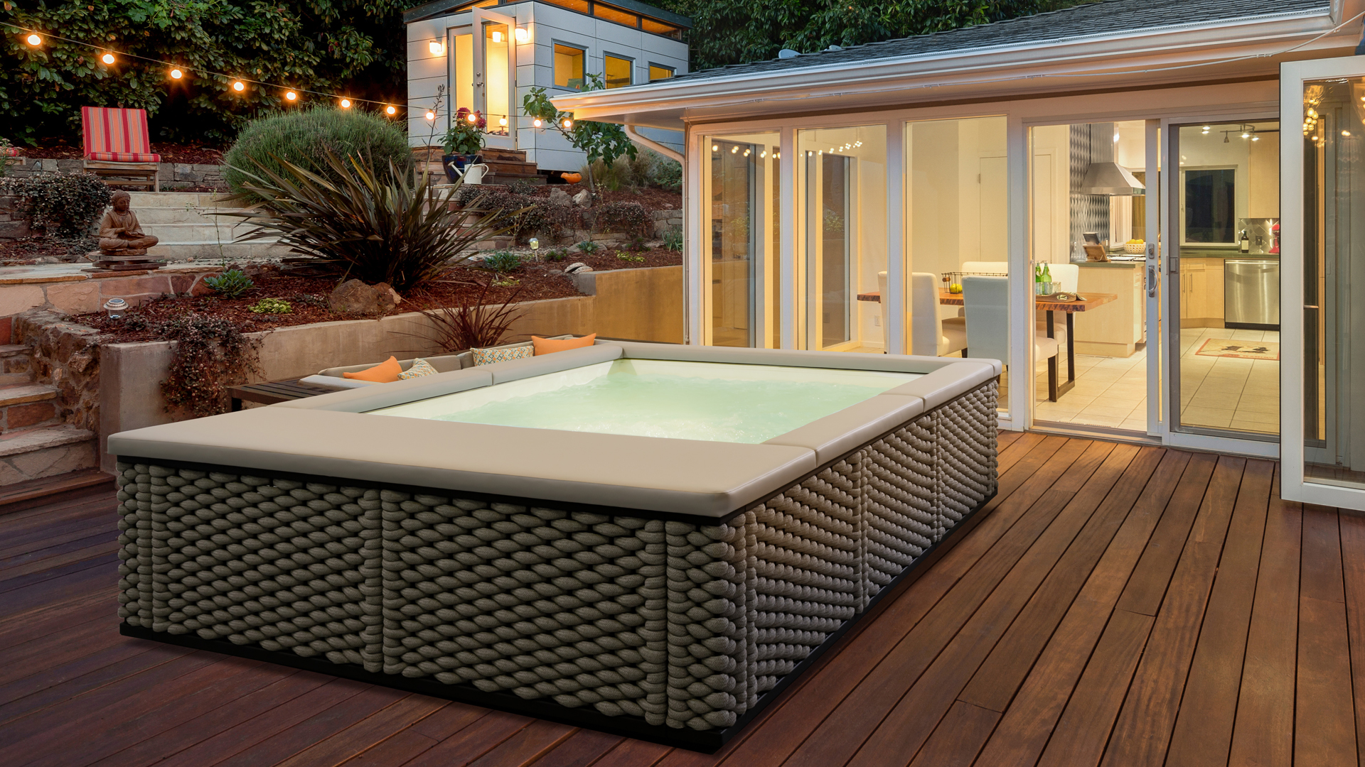 Piscine fuori terra di design - rivestimento corda nautica 